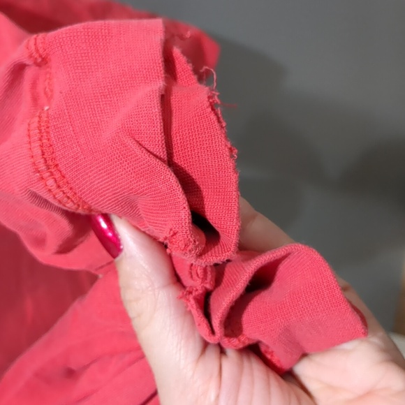 Vintage Red Embroidered Disneyland Henley - Picture 3 of 4